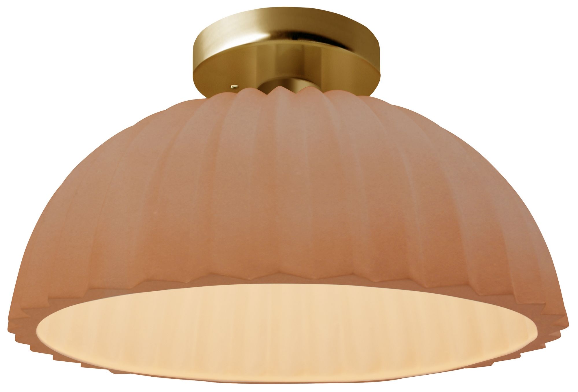 Image 4 Radiance Pleated Dome 13" Wide Adobe Bru more views