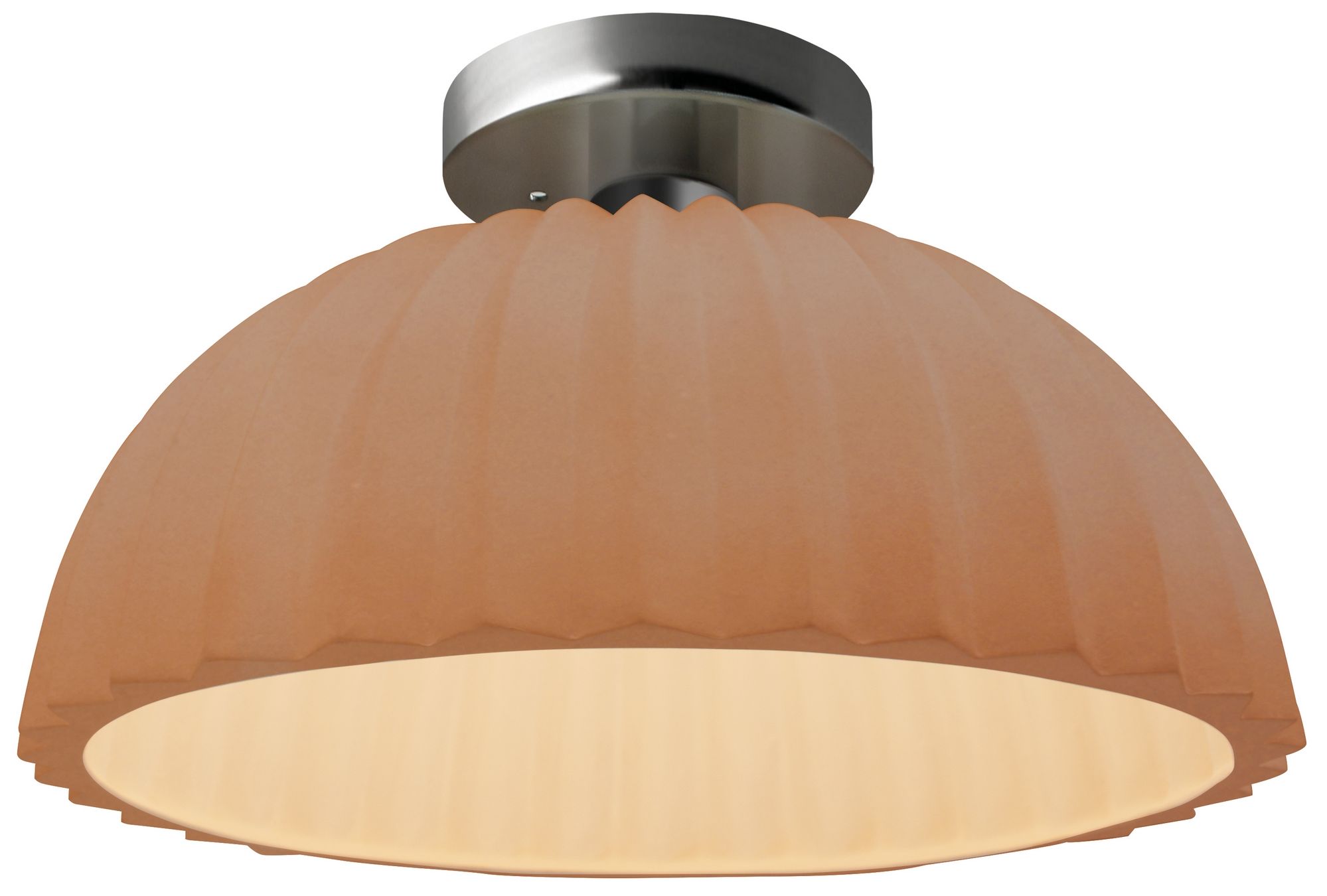 Image 3 Radiance Pleated Dome 13" Wide Adobe Bru more views