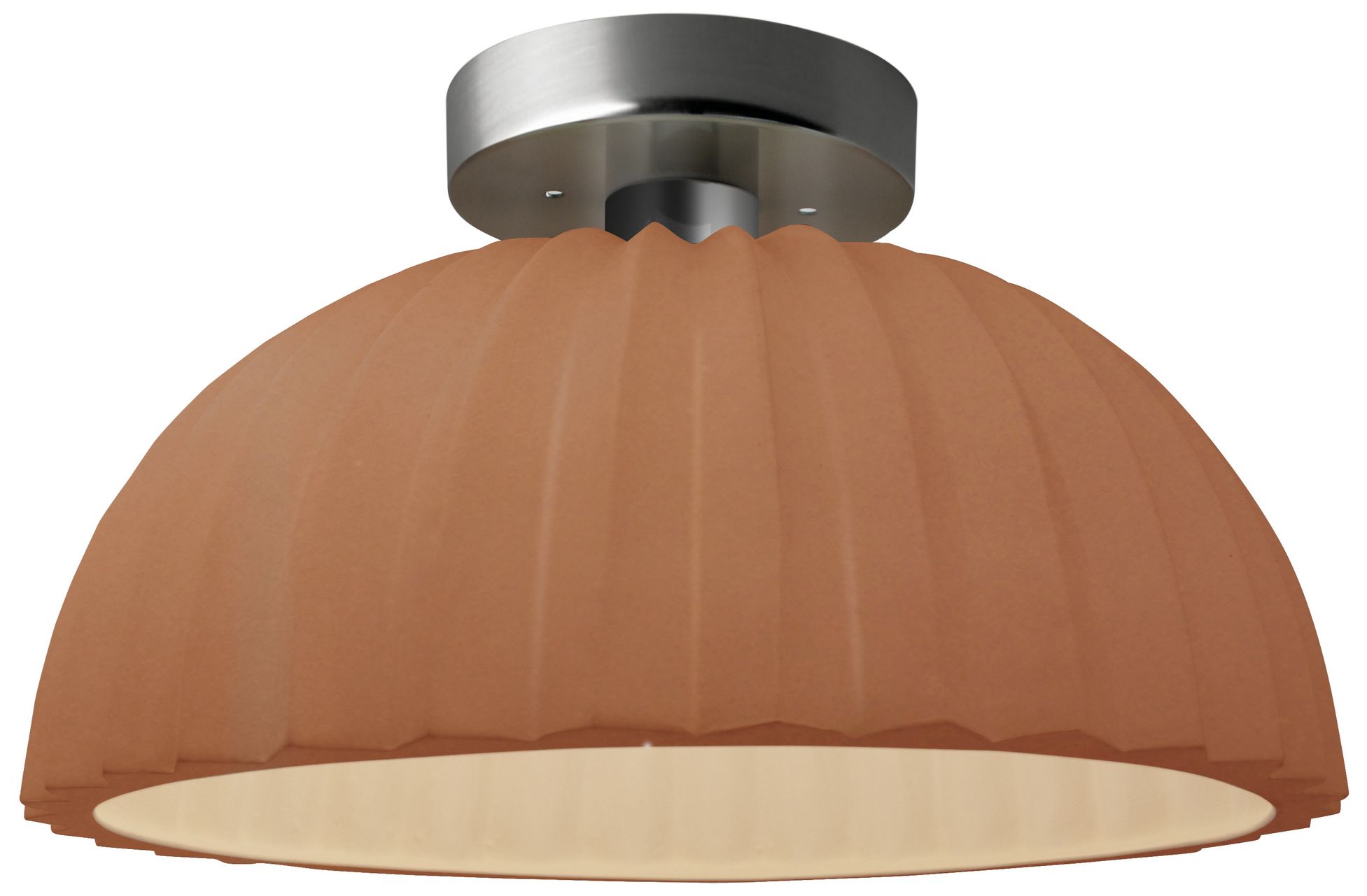 Radiance Pleated Dome 13" Wide Adobe Bru