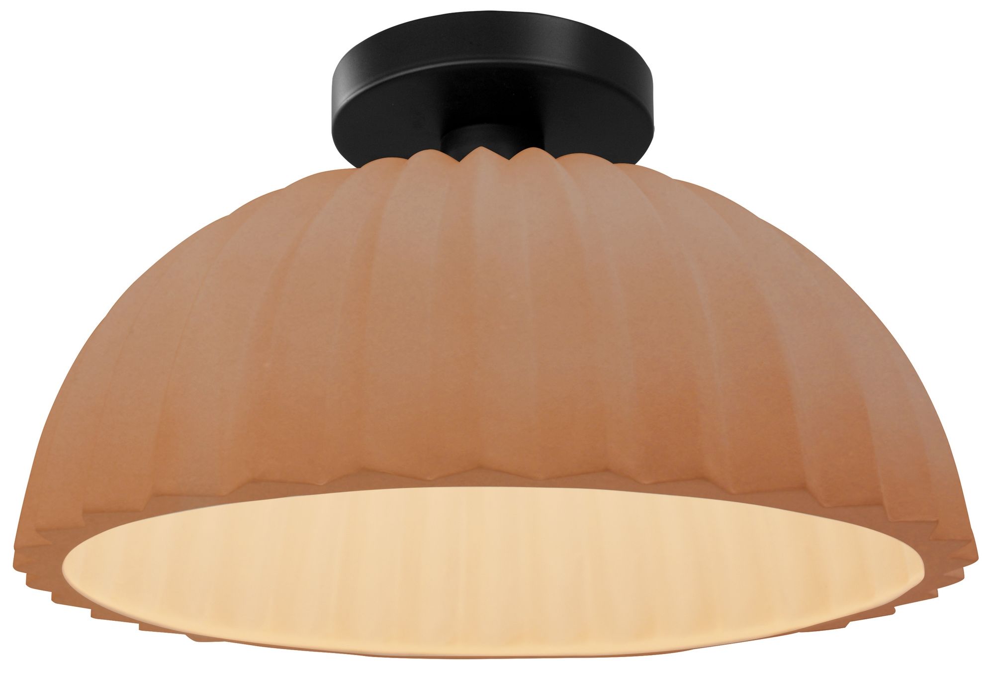 Image 3 Radiance Pleated Dome 13" Wide Adobe Mat more views