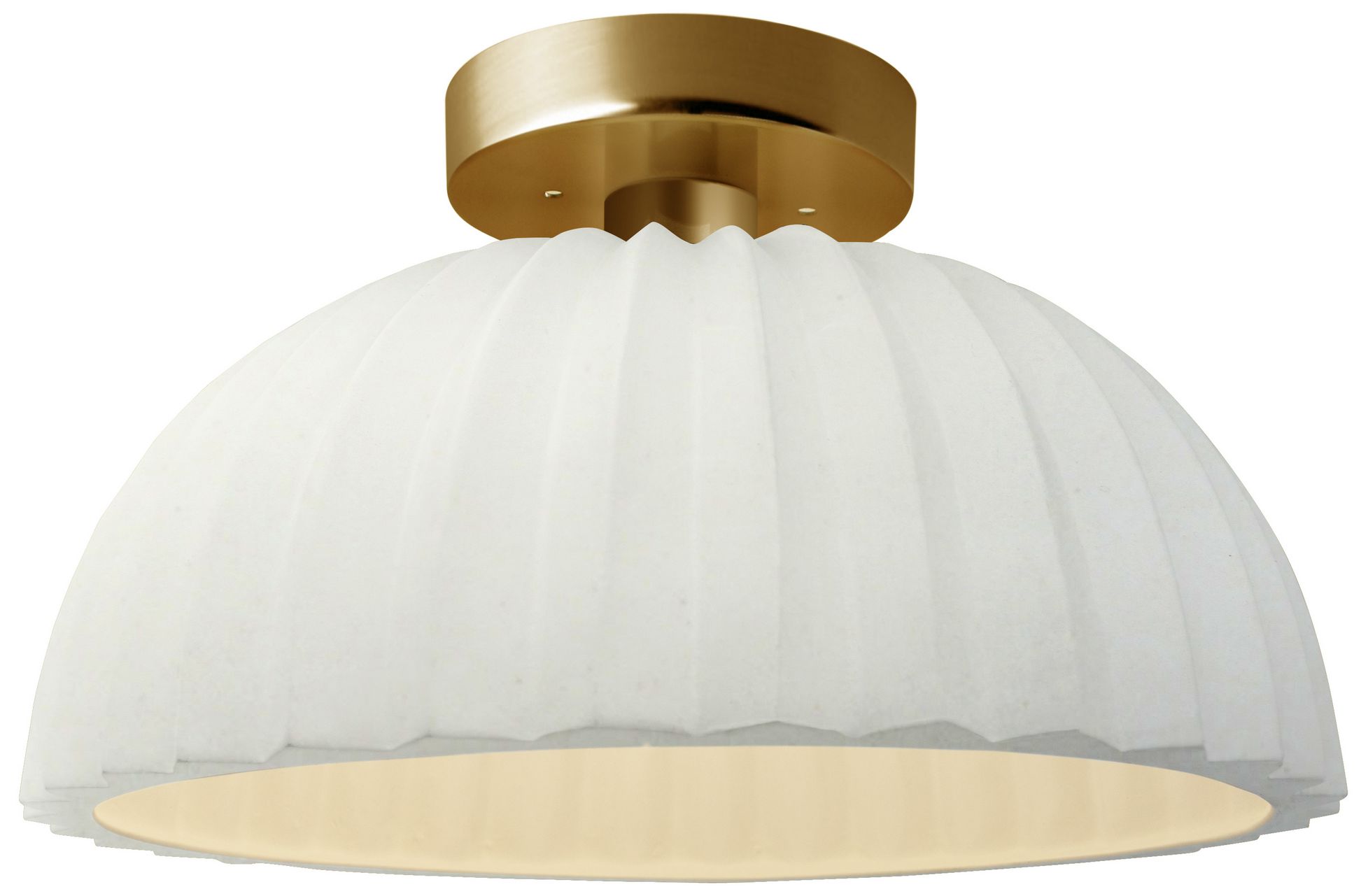 Radiance Pleated Dome 13" Wide Matte Whi