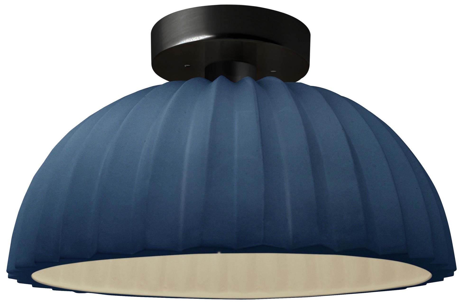 Radiance Pleated Dome 13" Wide Midnight