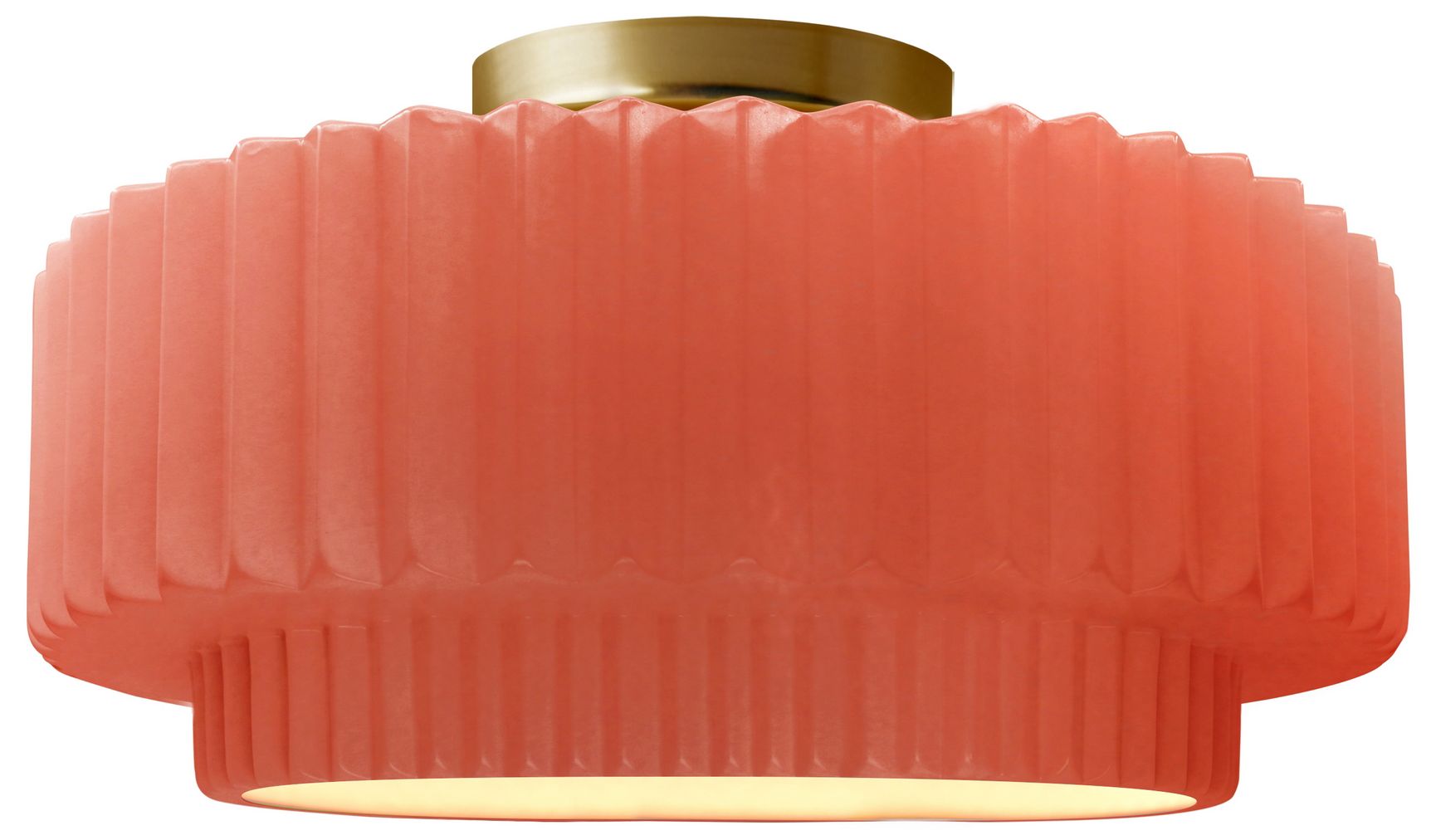 Radiance Pleated Tier 12" Wide Gloss Blu