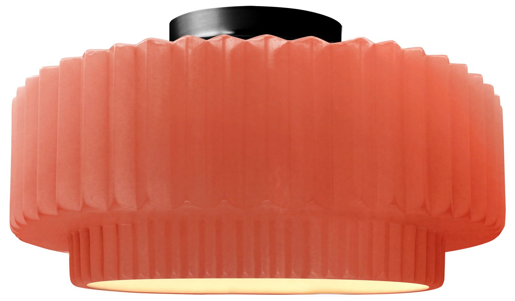 Radiance Pleated Tier 12" Wide Gloss Blu