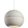 Radiance Sphere 12" Bisque & Brushed Nickel LED Pendant