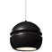 Radiance Sphere 8" Carbon & Matte Black LED Pendant