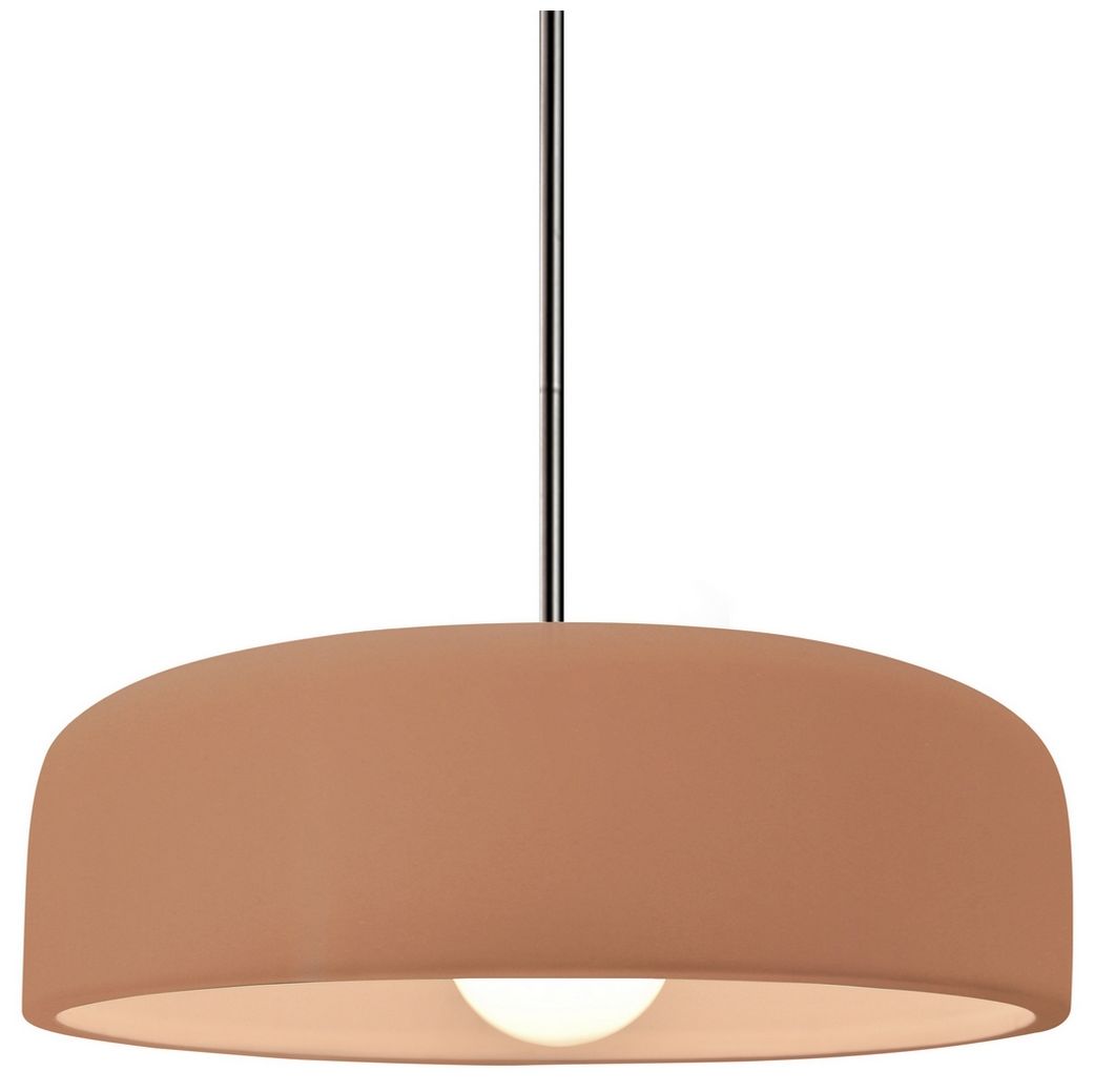 Radiance Spire 10"W Bisque, Brushed Brass LED Pendant - Rigid Stem