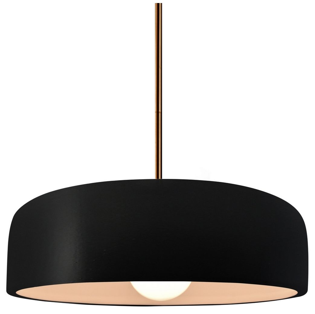 Radiance Spire 10"W Carbon Matte Black, Matte Black Pendant - Rigid Stem