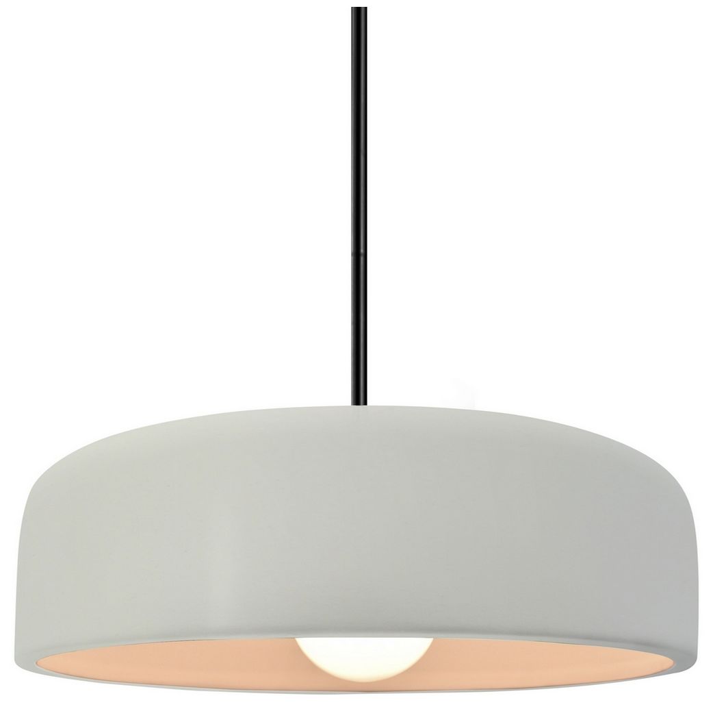 Radiance Spire 10"W Matte White, Brushed Nickel LED Pendant - Rigid Stem
