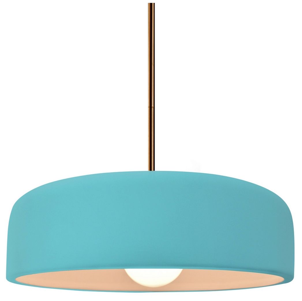 Radiance Spire 10"W Reflecting Pool, Matte Black LED Pendant - Rigid Stem