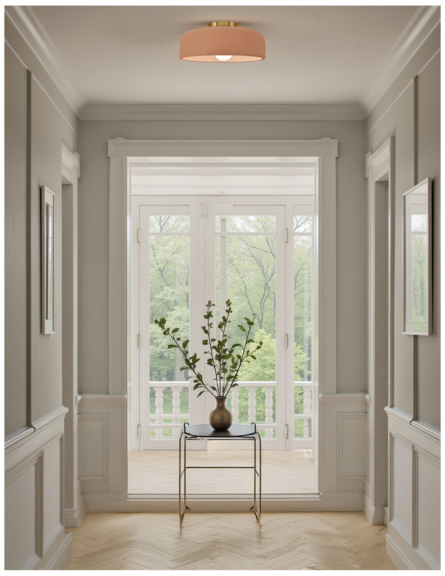 Image 3 Radiance Spire 10" Wide Adobe Brushed Br more views