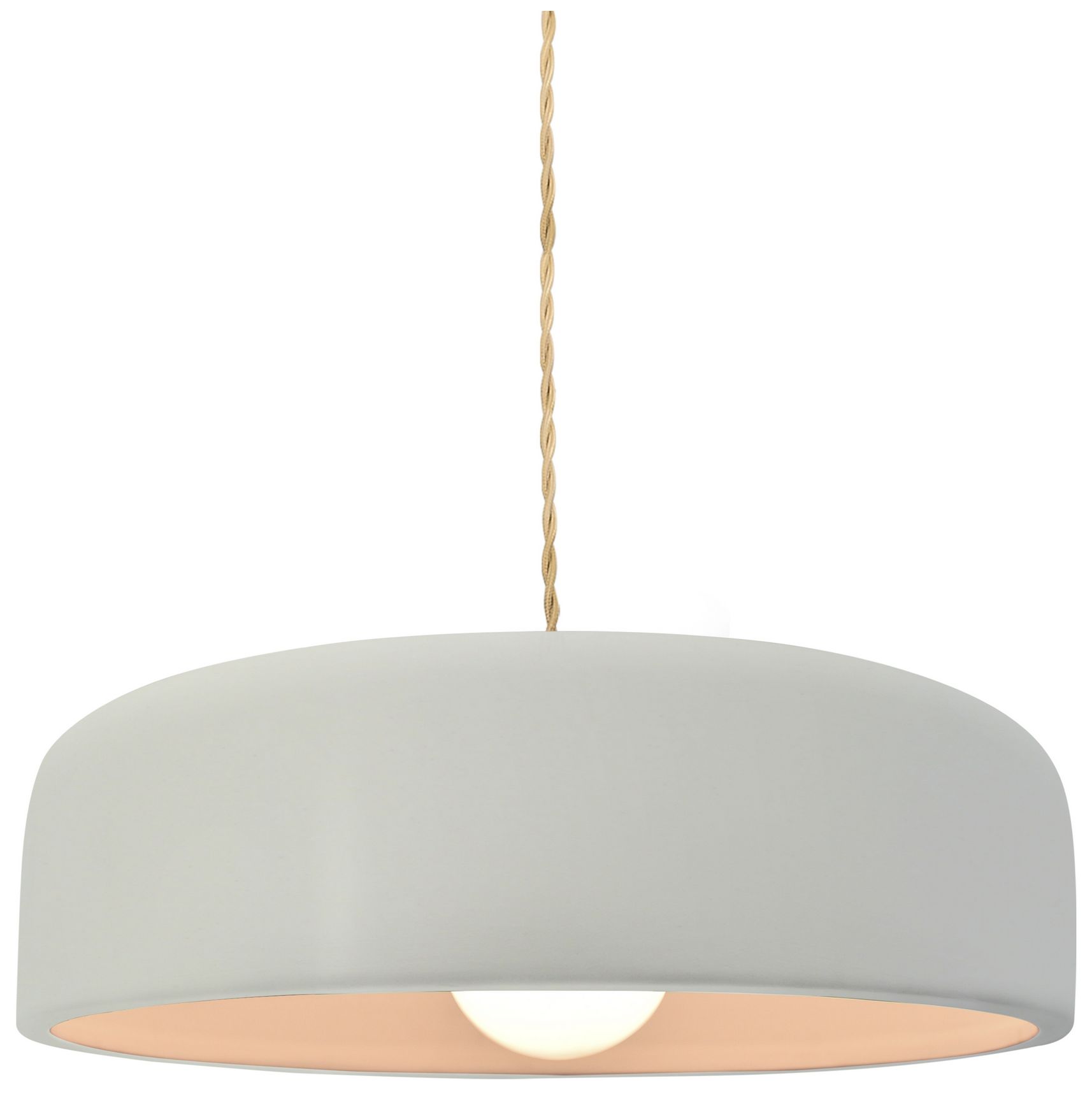 Radiance Spire 10" Wide Matte White LED Pendant With Beige Twist Cord