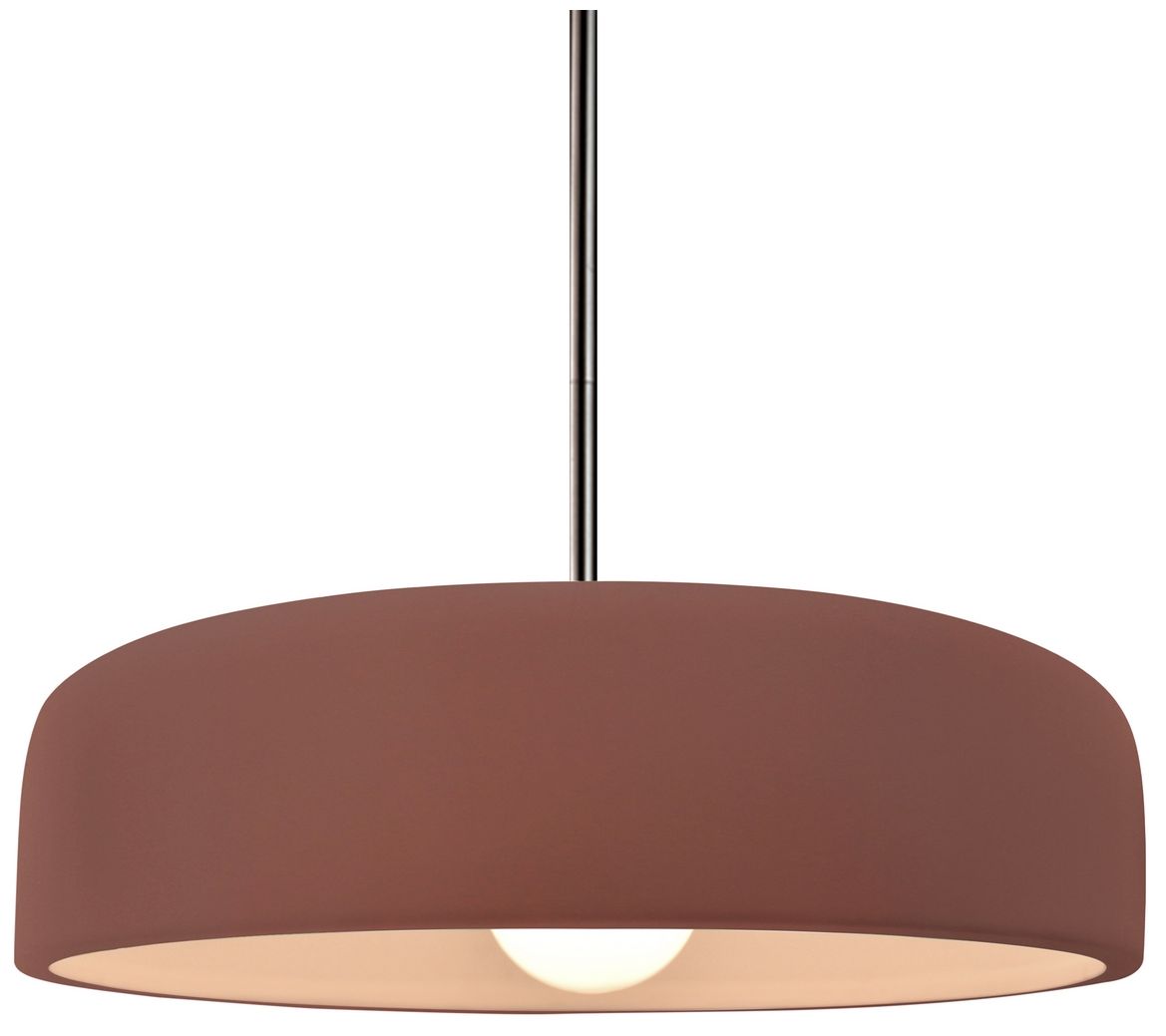 Radiance Spire 13"W Carbon Matte Black, Brushed Brass Pendant - Rigid Stem