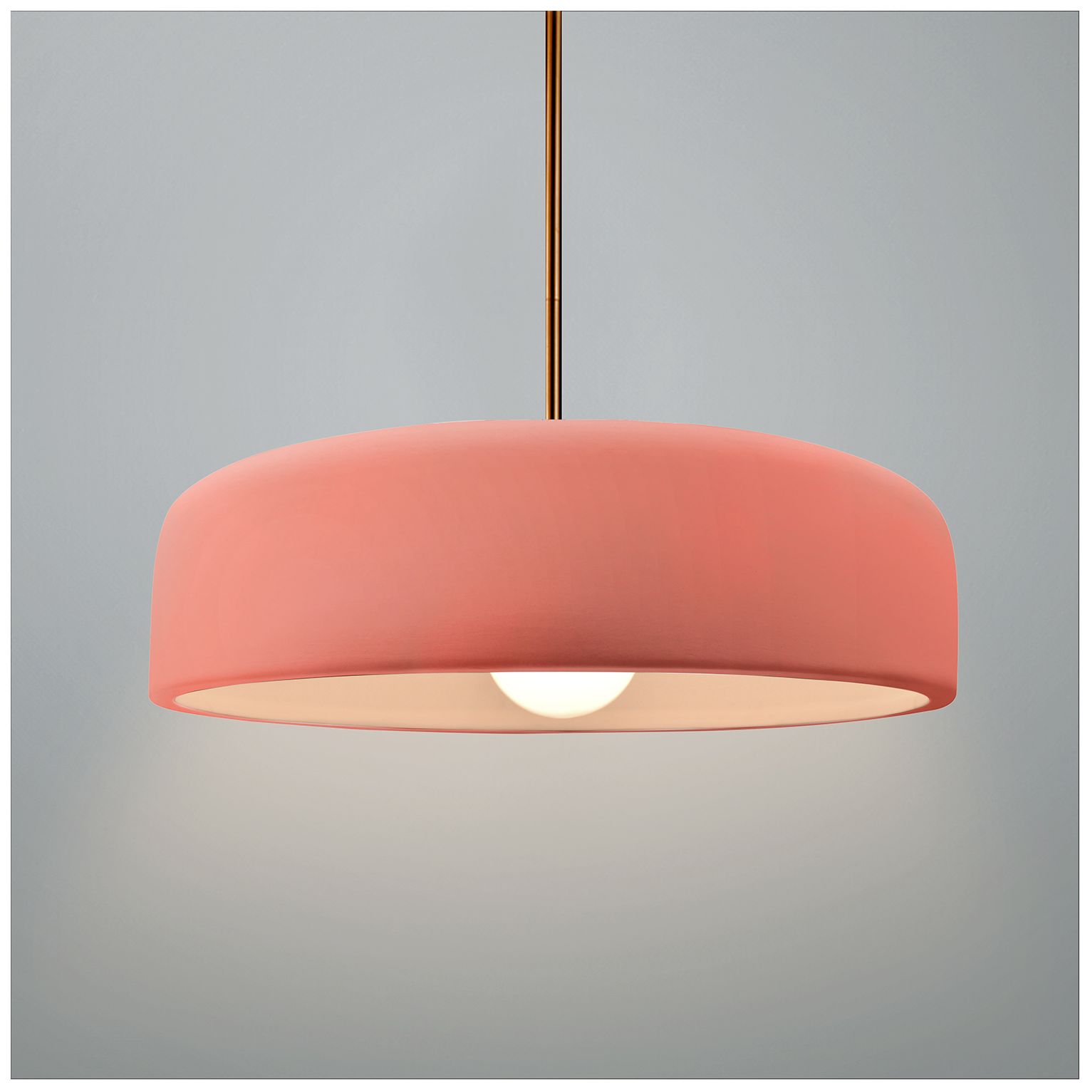 Image 2 Radiance Spire 13"W Gloss Blush, Matte Black Pendant - Rigid Stem more views