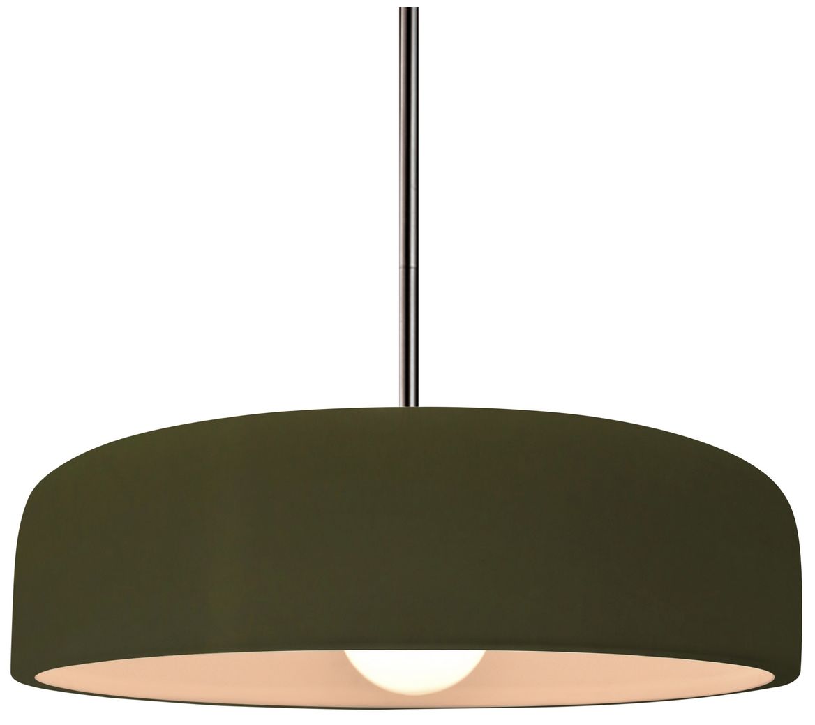 Radiance Spire 13"W Midnight Sky, Brushed Brass Pendant - Rigid Stem