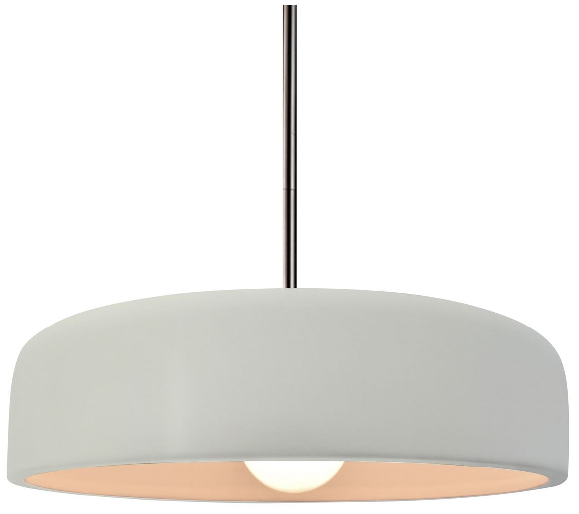 Radiance Spire 13"W Midnight Sky/White, Brushed Brass Pendant