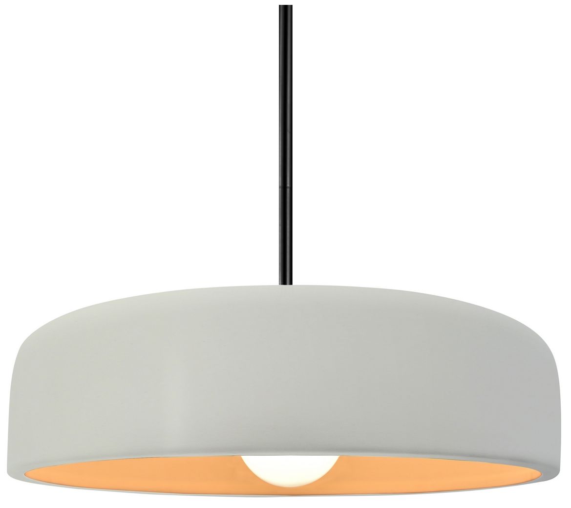 Radiance Spire 13"W White/Gold, Nickel LED Pendant - Rigid Stem