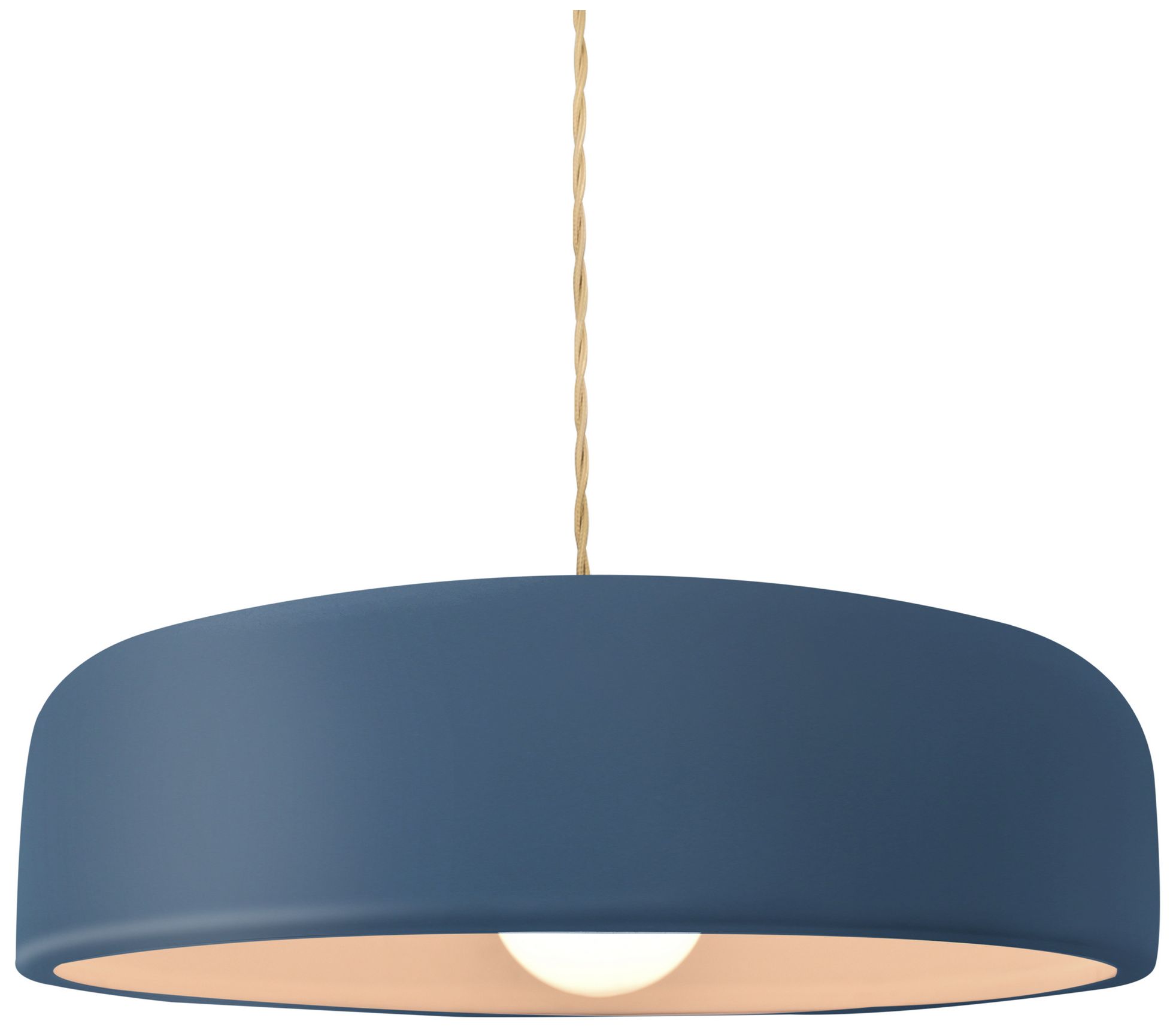 Radiance Spire 13" Wide Midnight Sky LED Pendant w/ Nickel Beige Twist Cord