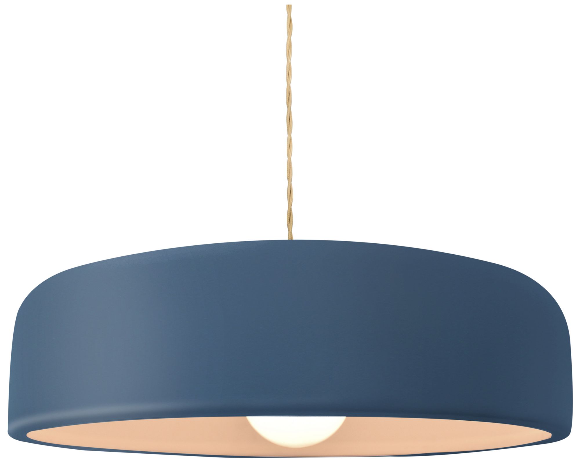 Radiance Spire 16" Wide Midnight Sky Pendant With Beige Twist Cord