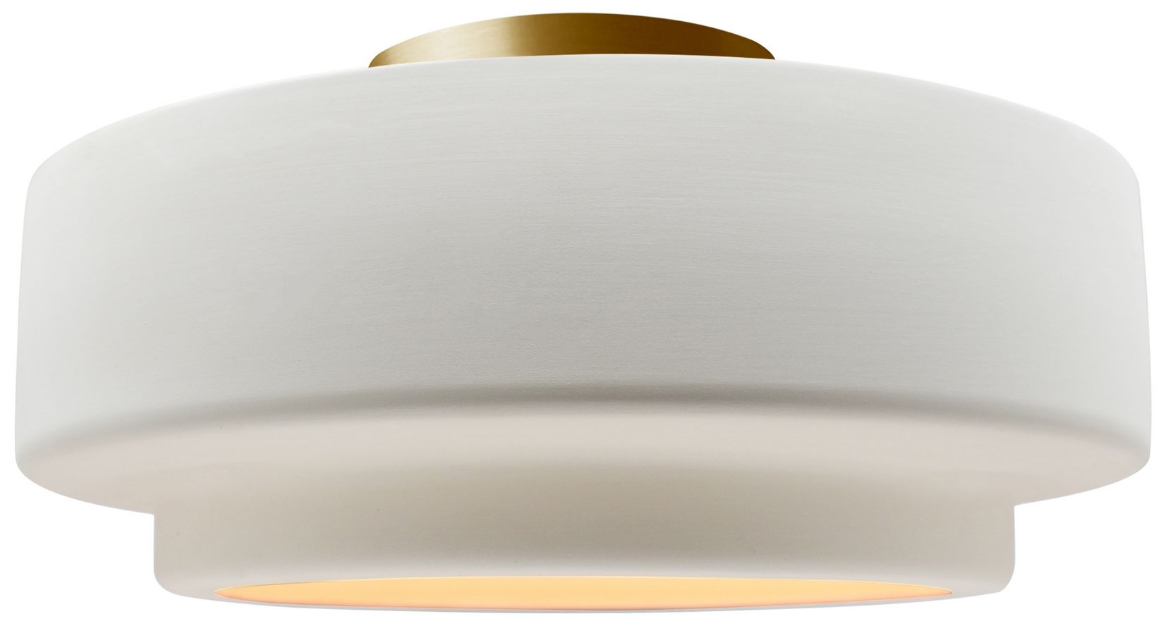 Radiance Tier 12" Wide Bisque Brushed Br