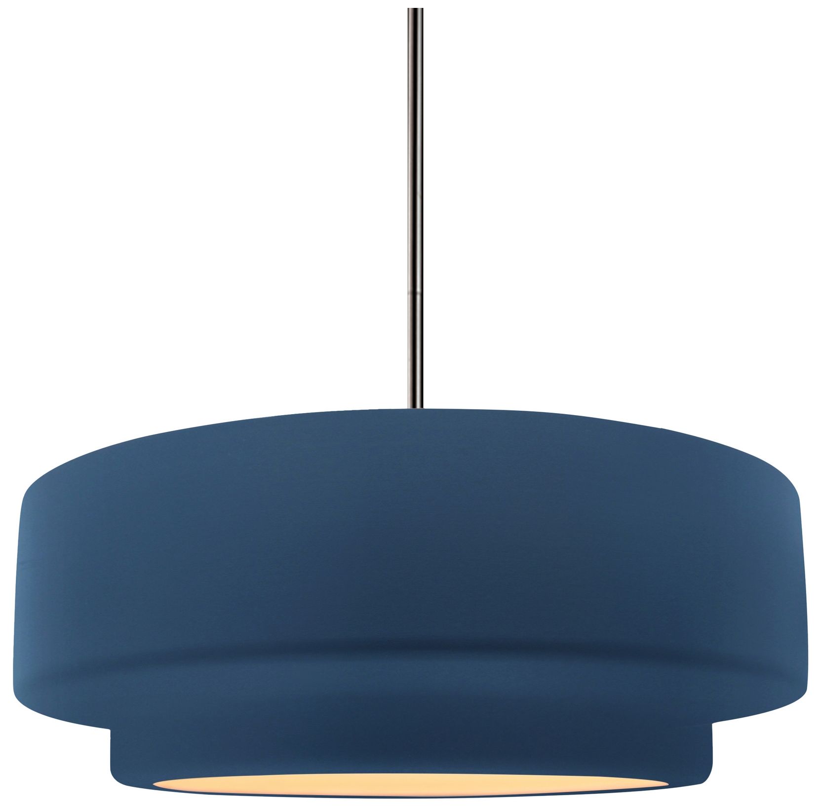 Radiance Tier 12" Wide Midnight Sky LED Pendant With Nickel Rigid Stem