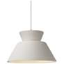 Radiance - Trapezoid 1-Light Pendant - LED - Bisque - Brass