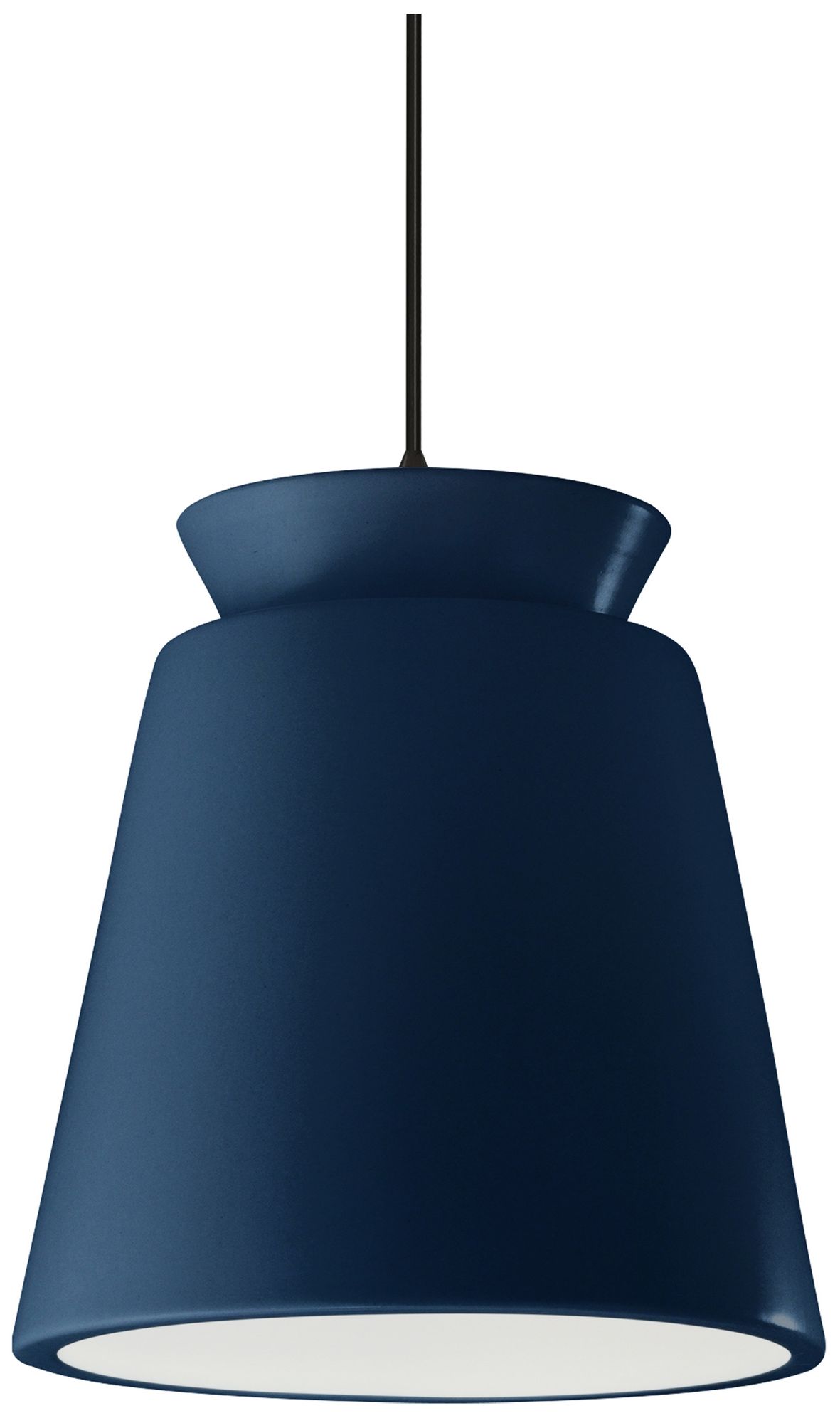 Radiance Trapezoid 13.5" Wide Midnight Sky LED Pendant With Black Cord