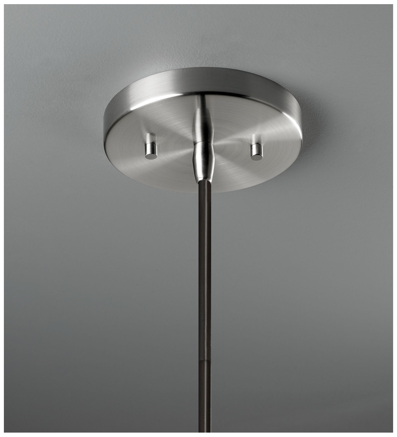 Image 3 Radiance Trapezoid 14"W Black/White, Brushed Nickel Pendant Black Cord more views