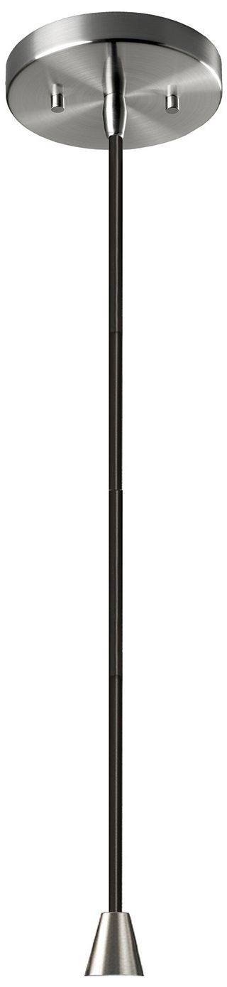 Image 2 Radiance Trapezoid 14"W Carbon Black, Nickel LED Pendant - Black Cord more views