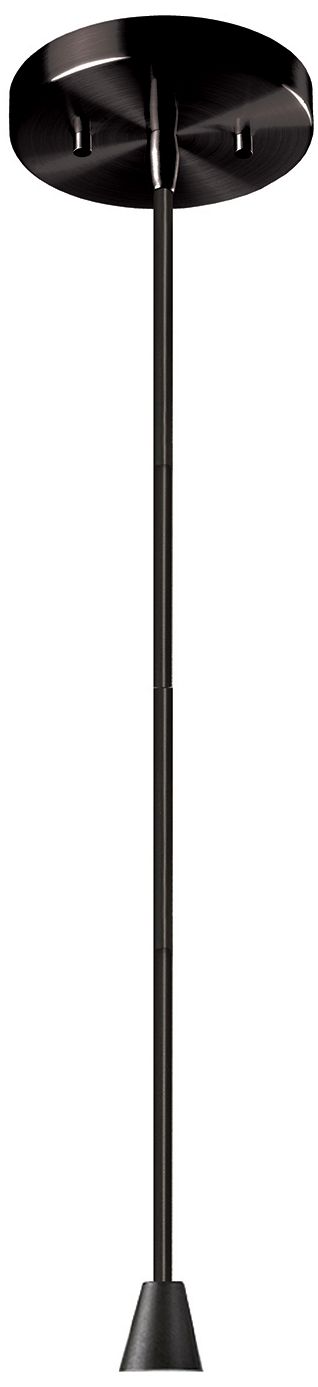 Image 2 Radiance Trapezoid 14"W Gloss Black, Matte Black Pendant - Black Cord more views