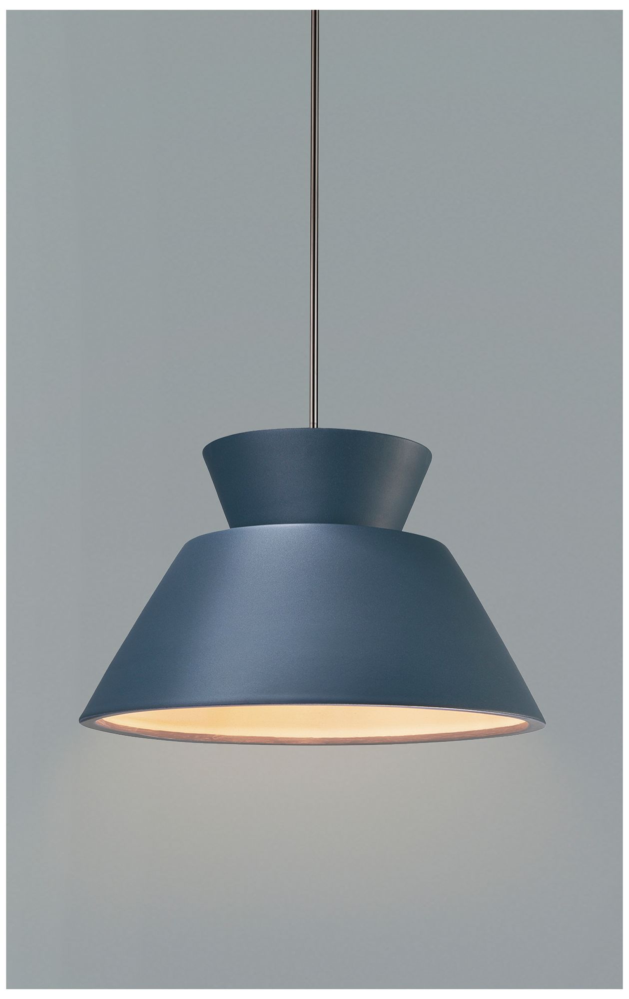 Image 2 Radiance Trapezoid 14" Wide Midnight Sky LED Pendant With Nickel Rigid Stem more views