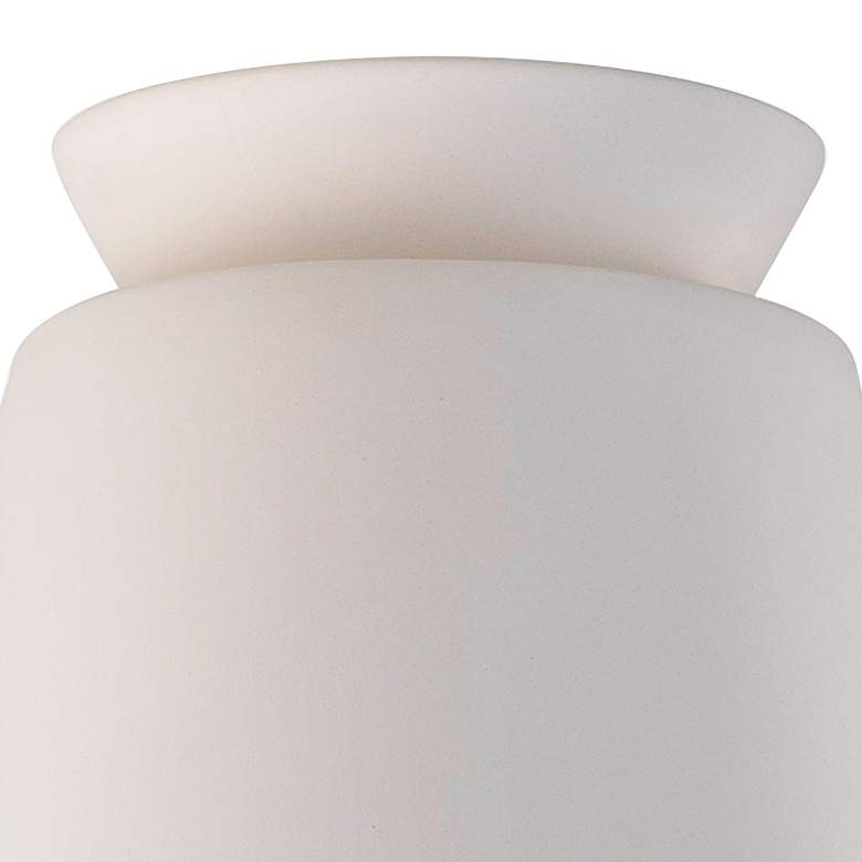 Image 2 Radiance Trapezoid 7 1/2" Wide Bisque LED Ceramic Ceiling Light more views