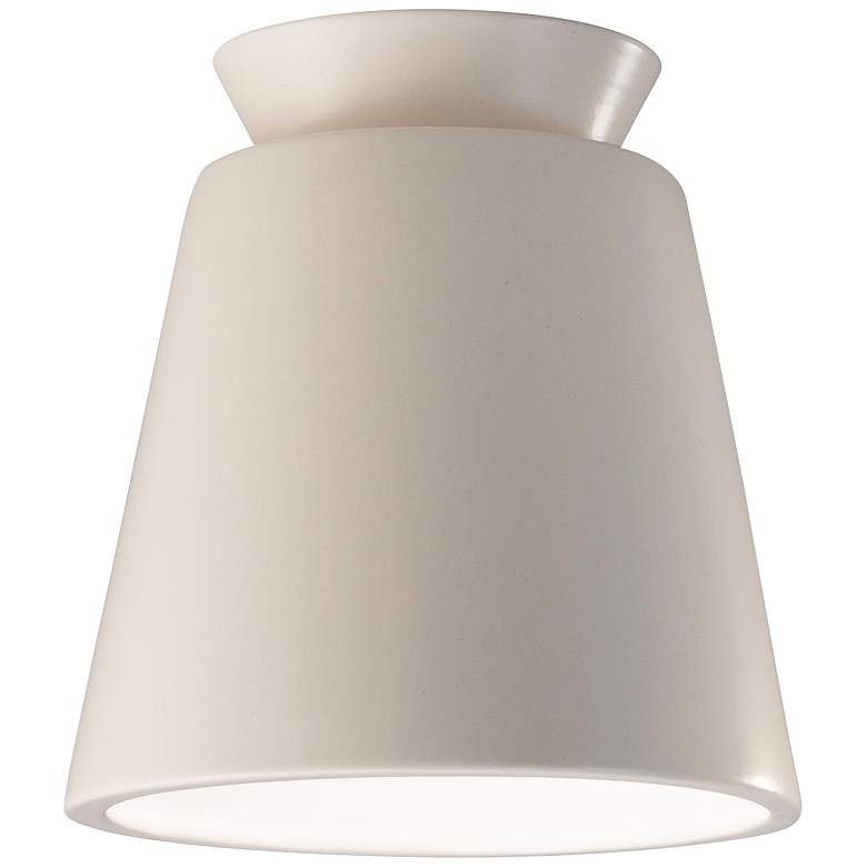 Image 2 Radiance Trapezoid 7 1/2 inch Wide Matte White LED Ceramic Ceiling Light