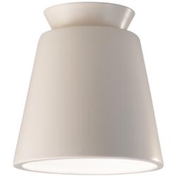 Radiance Trapezoid 7 1/2&quot; Wide Matte White LED Ceramic Ceiling Light