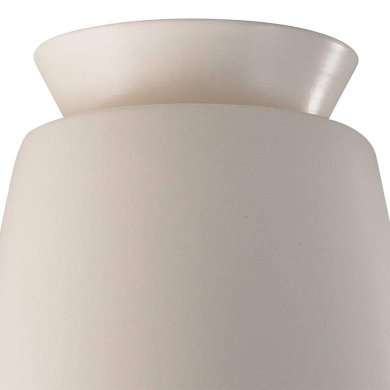 Image 3 Radiance Trapezoid 7 1/2" Wide Matte White LED Ceramic Ceiling Light more views