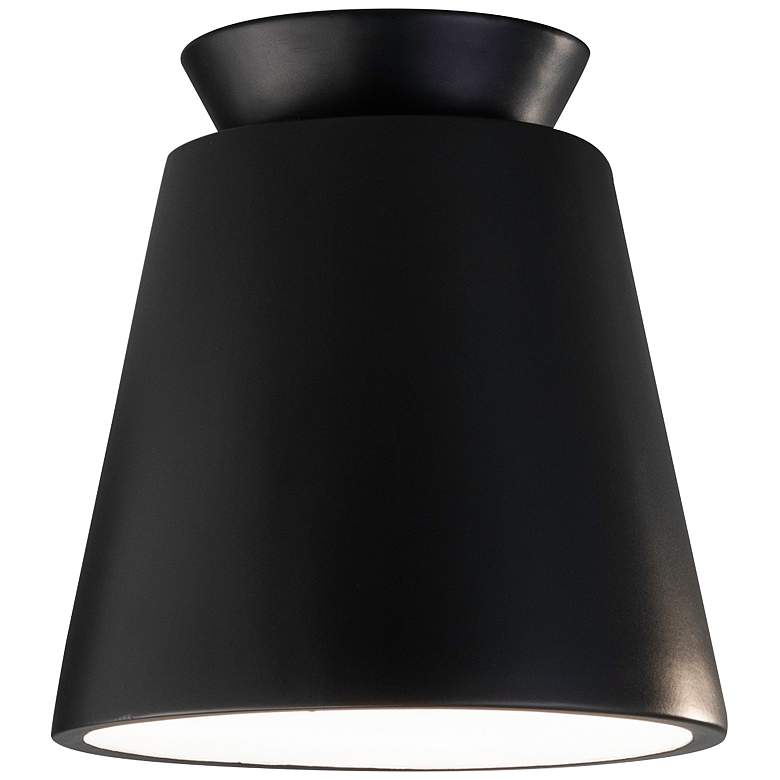 Image 2 Radiance Trapezoid 7 1/2"W Carbon Black LED Ceramic Ceiling Light