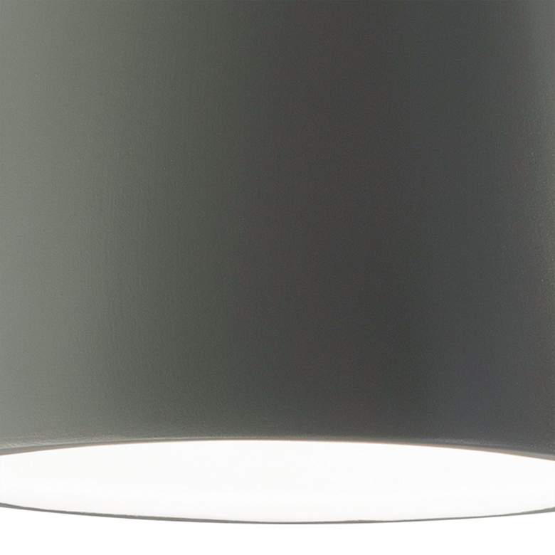 Image 4 Radiance Trapezoid 7 1/2"W Pewter Green LED Ceramic Ceiling Light more views