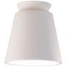 Radiance Trapezoid 7 1/2" Wide Bisque LED Ceramic Ceiling Light