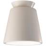 Radiance Trapezoid 7 1/2" Wide Matte White LED Ceramic Ceiling Light
