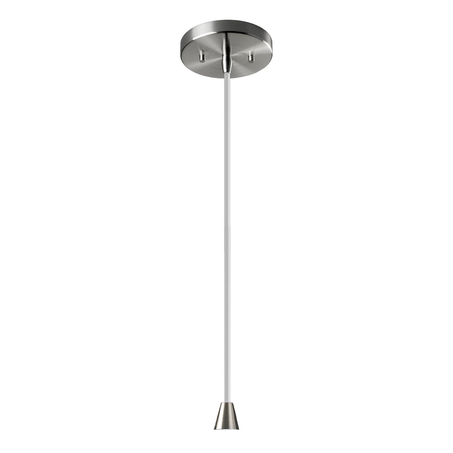 Image 2 Radiance- Trapezoid Small Ceramic Pendant - Brushed Nickel more views