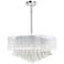 Radiant 12 Light Drum Shade Chandelier With Chrome Finish