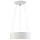 Radiant 15" Wide White LED Drum Pendant Light