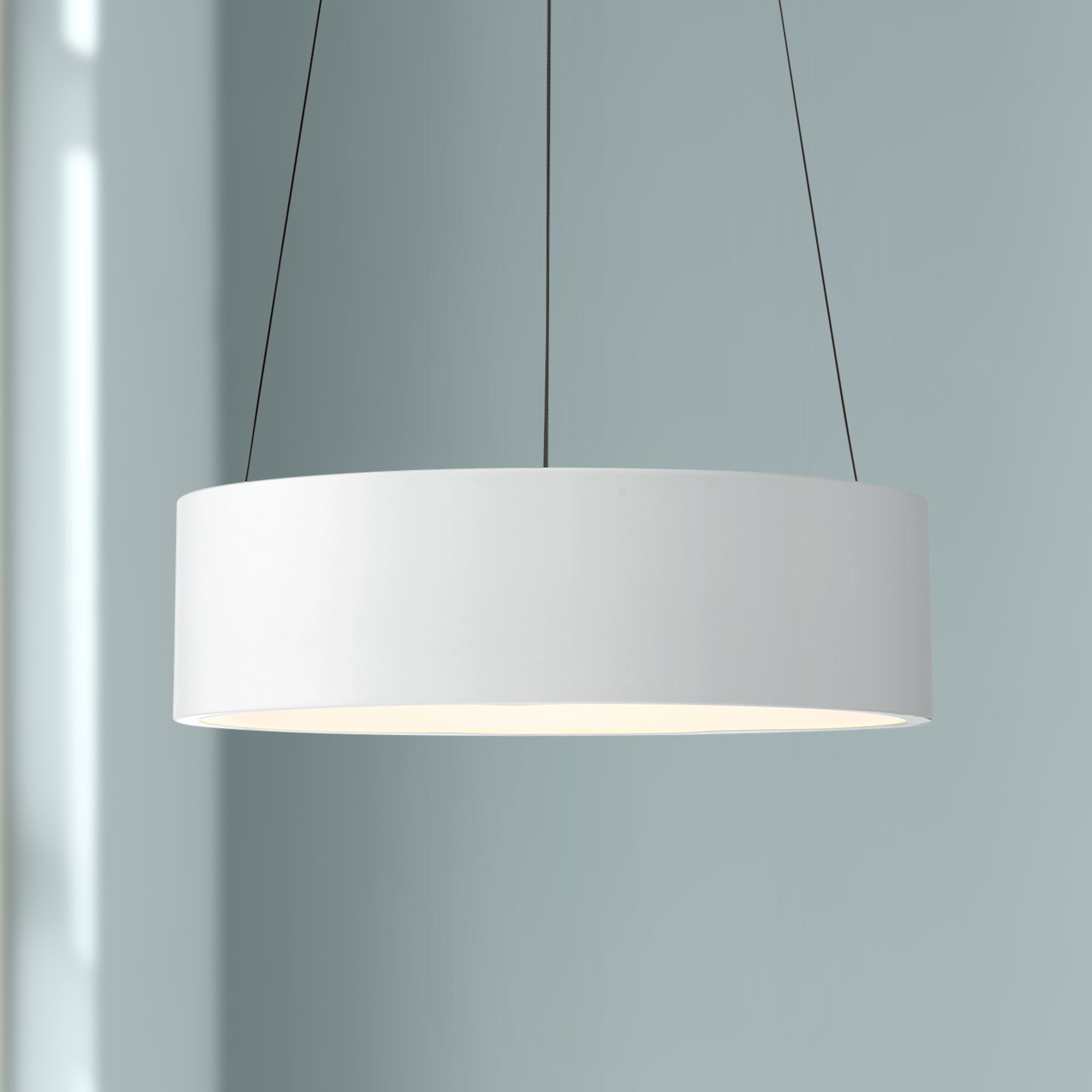 modern drum ceiling light