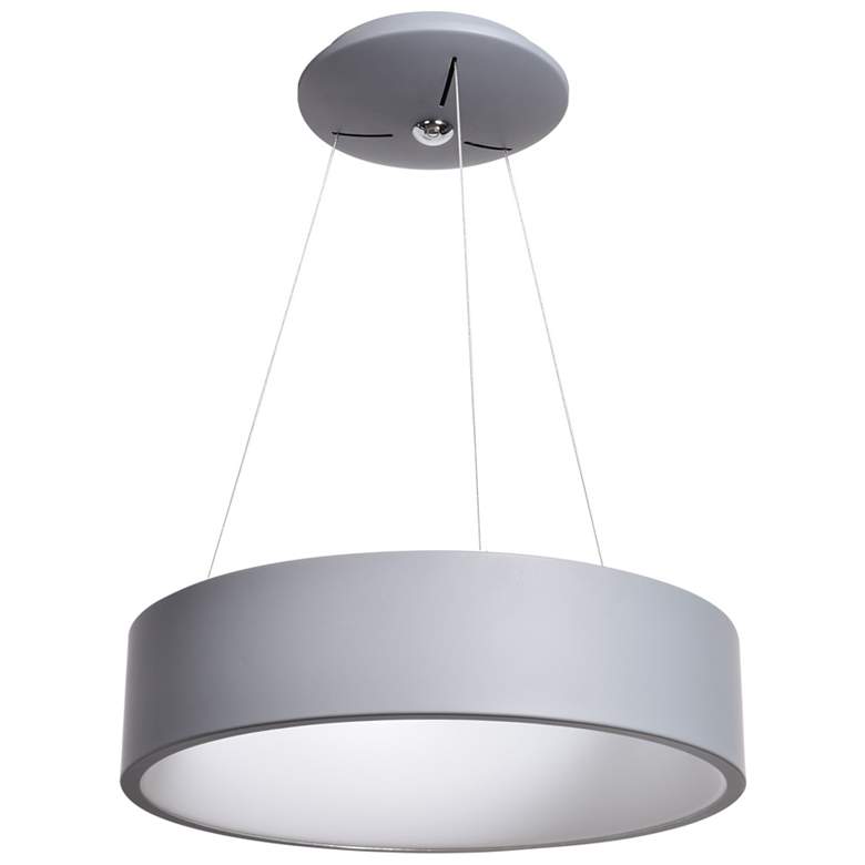 Image 3 Radiant 17 3/4 inch Wide Gray LED Pendant Light more views