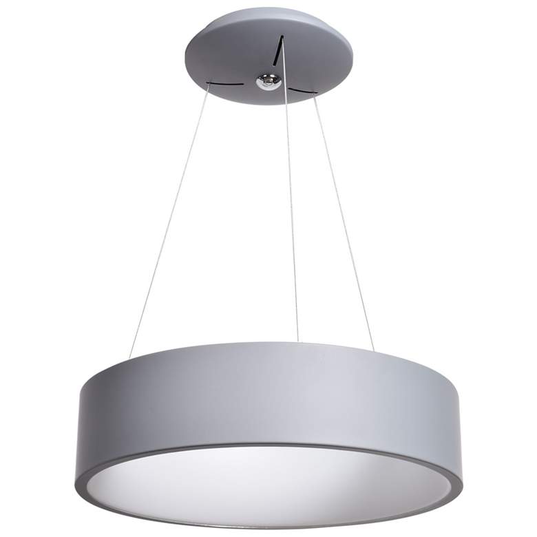 Image 3 Radiant 17 3/4" Wide Gray LED Pendant Light more views