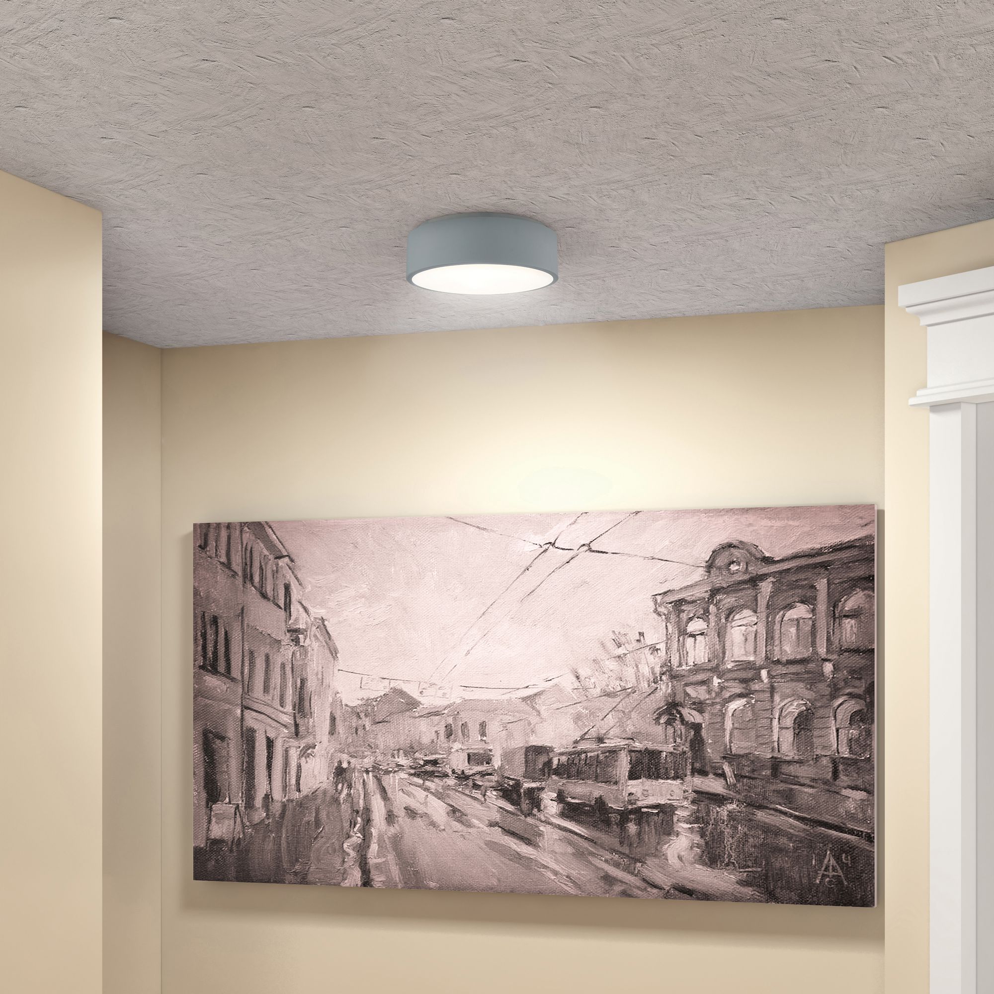 Image 4 Radiant 17 3/4" Wide Gray LED Pendant Light more views