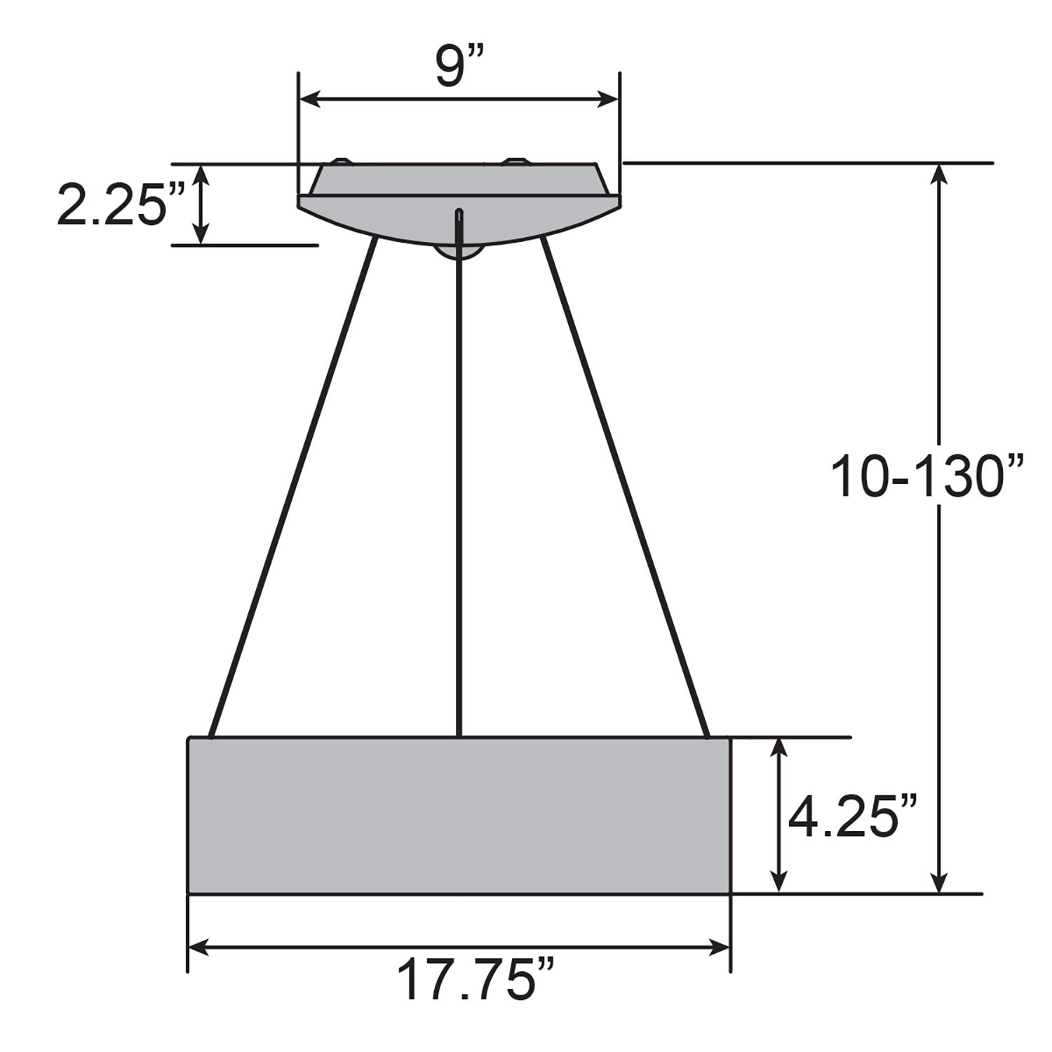 Image 5 Radiant 17 3/4" Wide Gray LED Pendant Light more views
