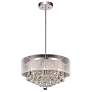 Radiant 9 Light Drum Shade Chandelier With Chrome Finish