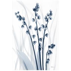Radiant Blues 1 48&quot; High Tempered Glass Graphic Wall Art