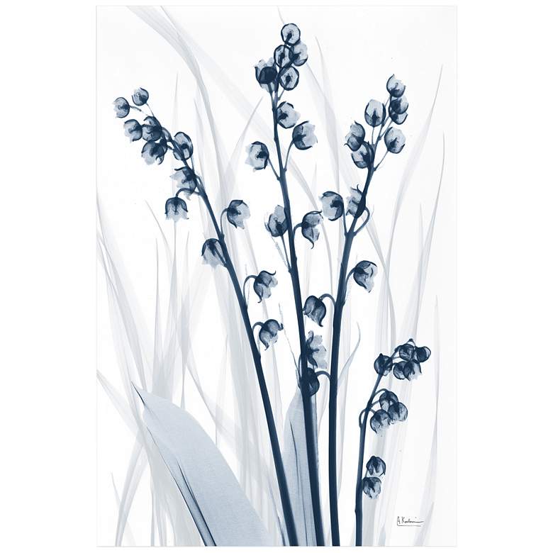 Image 3 Radiant Blues 1 48" High Tempered Glass Graphic Wall Art